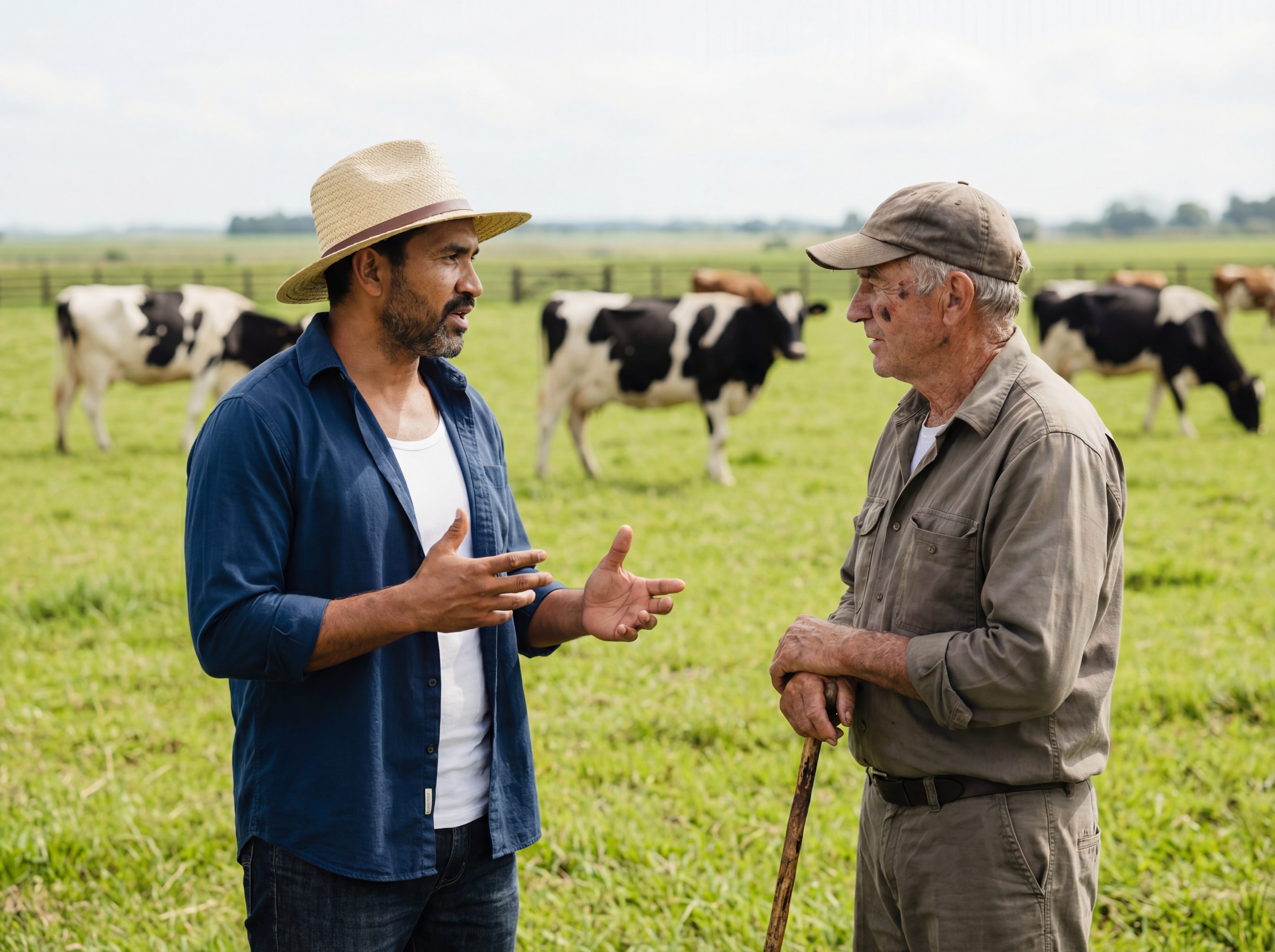 Productores usando Harvis en campo, mostrando cómo la información se organiza automáticamente